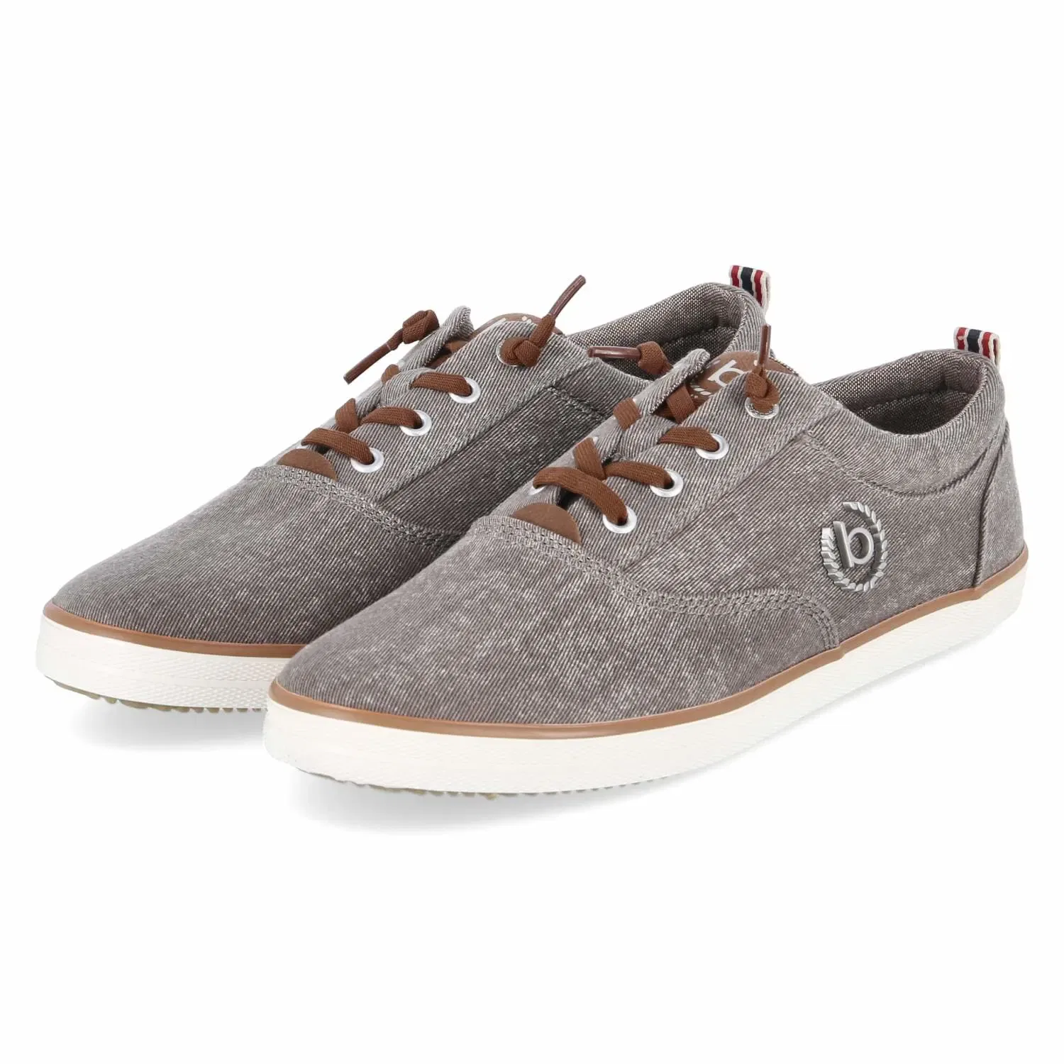 Кроссовки низкие из текстиля Bugatti, taupe