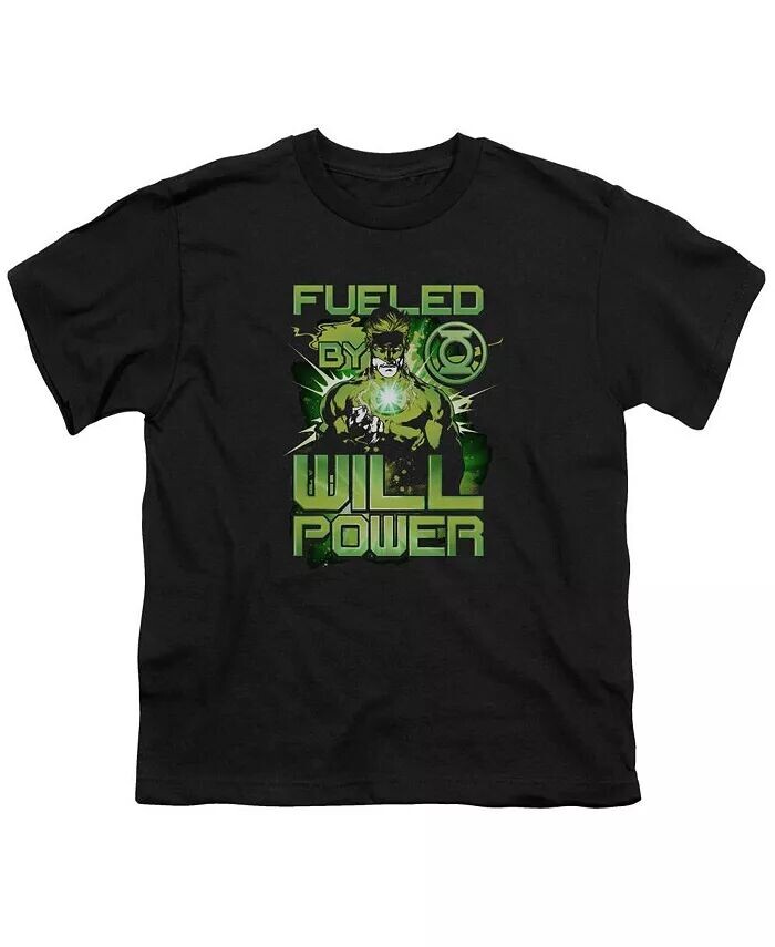 

Футболка с коротким рукавом для мальчиков Fueled Green Lantern, черный