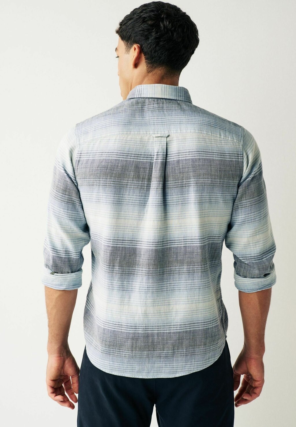 

Рубашка Stripe Regular Fit Next, синяя