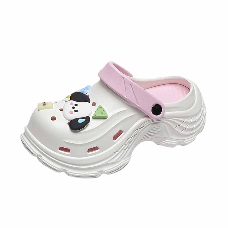 

Дышащие быстросохнущие детские сабо для подростков NEZHACHAOHAI, YC-SH-002 Matcha Flower[Soft Comfortable]