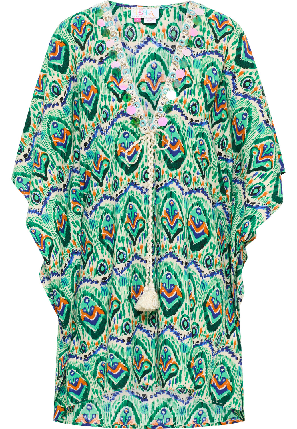

Платье IZIA Kimono, цвет Grün Mehrfarbig