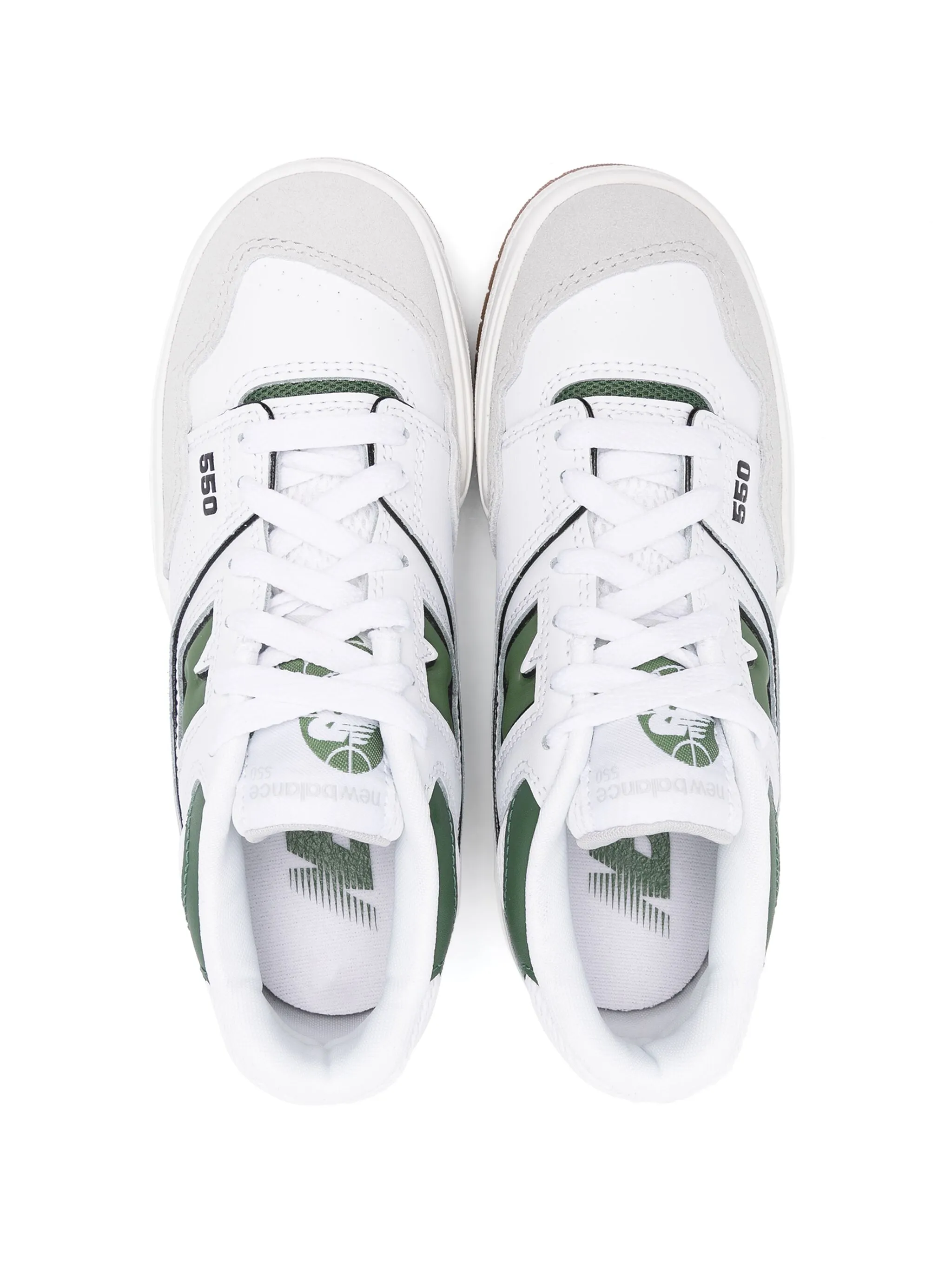Кроссовки 550 со вставками New Balance Kids, белый — фото 3