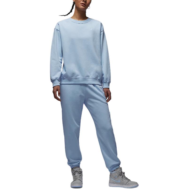 Jordan Бруклинская флисовая толстовка Jumpman для женщин Hydrogen Blue/White — фото 4