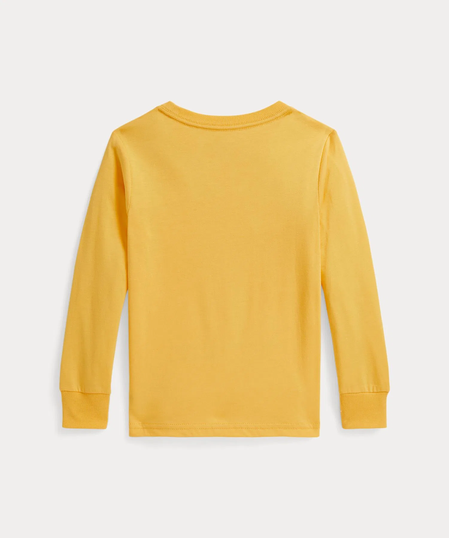 Детская хлопковая футболка Polo Bear POLO RALPH LAUREN жёлтая — фото 2