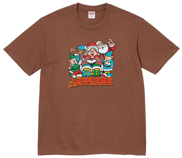 

Футболка Supreme Naughty Tee, коричневый