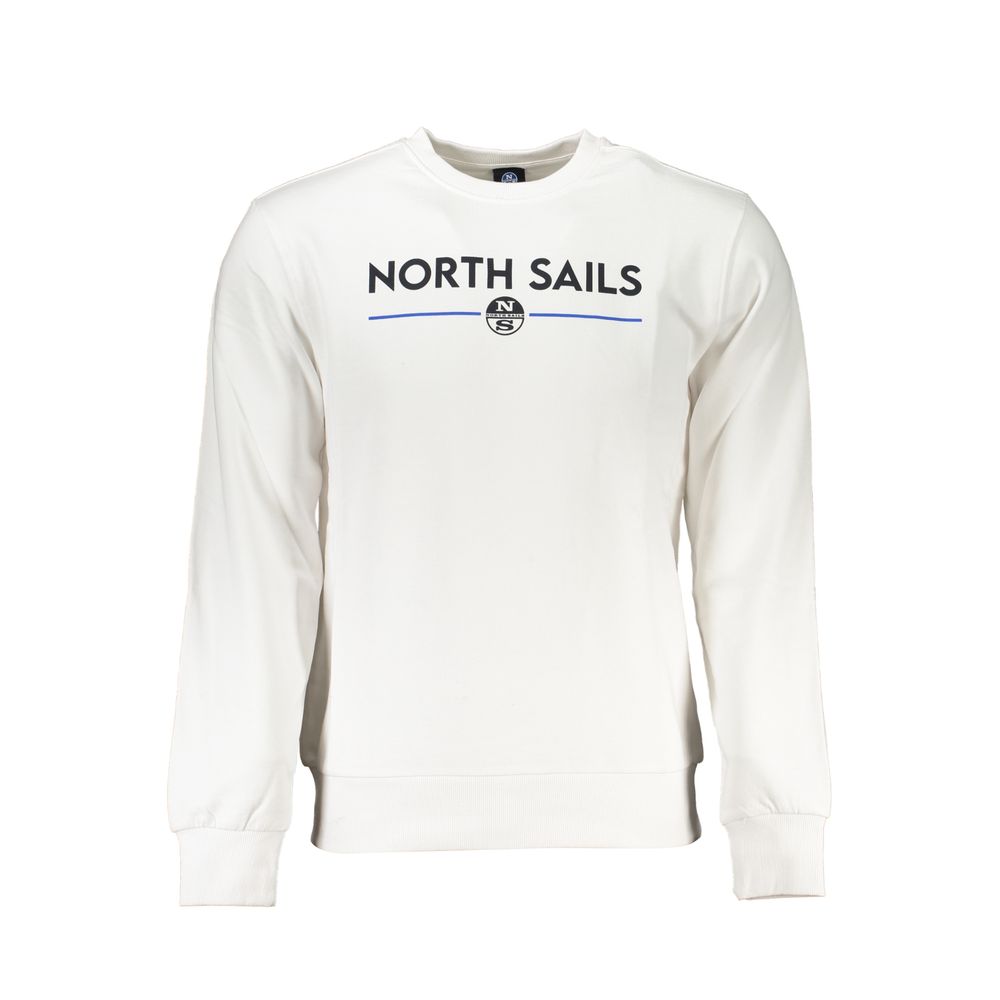 

Белый хлопковый свитер North Sails