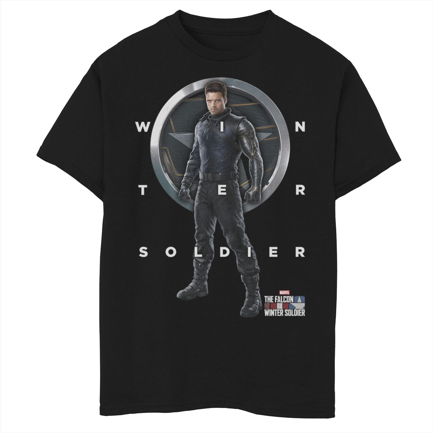 

Футболка Bucky Shield с рисунком «Марвел Сокол и Зимний солдат» для мальчиков 8–20 лет Marvel