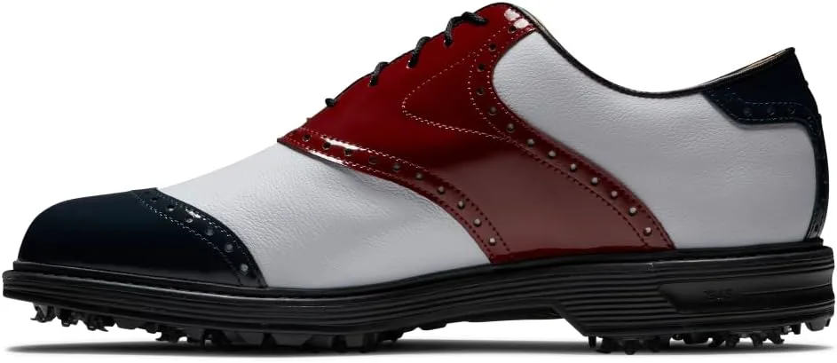Мужские гольф-туфли FootJoy Premiere Series-Wilcox прошлых сезонов, красный/белый/синий — фото 2