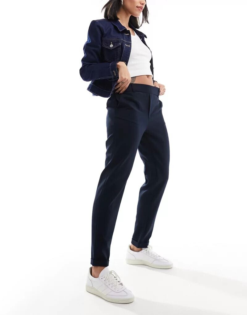 

Vero Moda темно-синие брюки прямого кроя