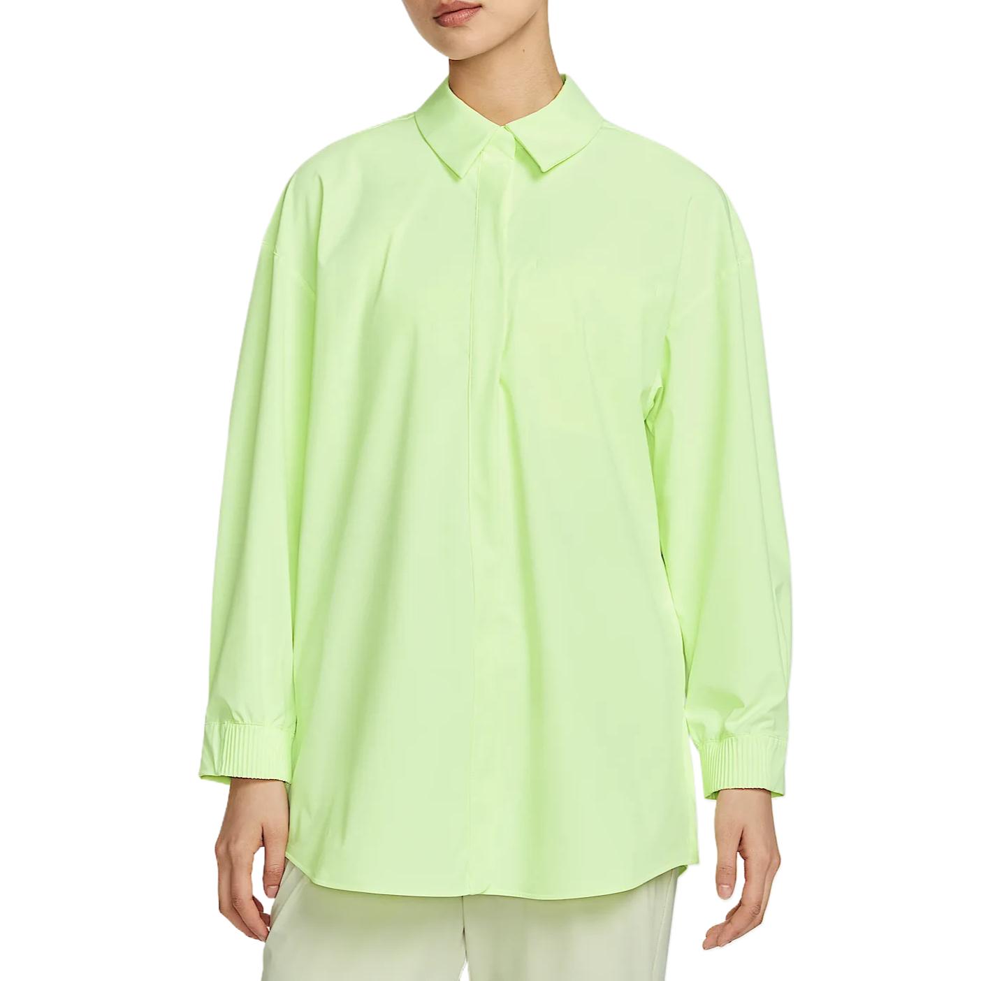 

Nike Рубашка Dri Fit Perfect Stretch 24.7 женская флуоресцентный желто-зеленый