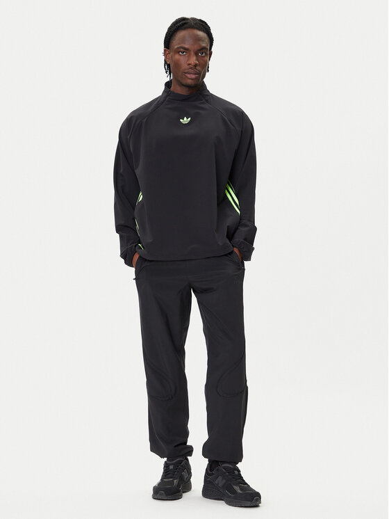 Свитшот loose fit adicolor Woven Drill JW5957 Adidas, черный — фото 2