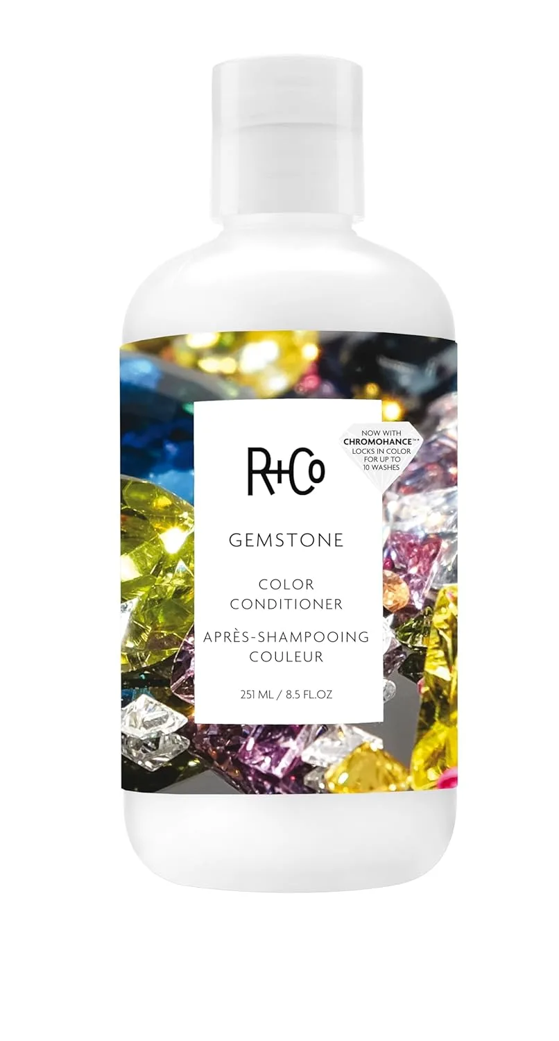 Кондиционер для окрашенных волос R+Co GEMSTONE - усиливает и защищает цвет, увлажняет и укрепляет, подходит для всех типов волос. 240.98 г (.)