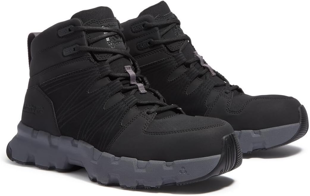 Timberland PRO мужские промышленные рабочие кроссовки Powertrain Ev Mid Composite Safety Toe Static Dissipative Sd10, Blackout — фото 2