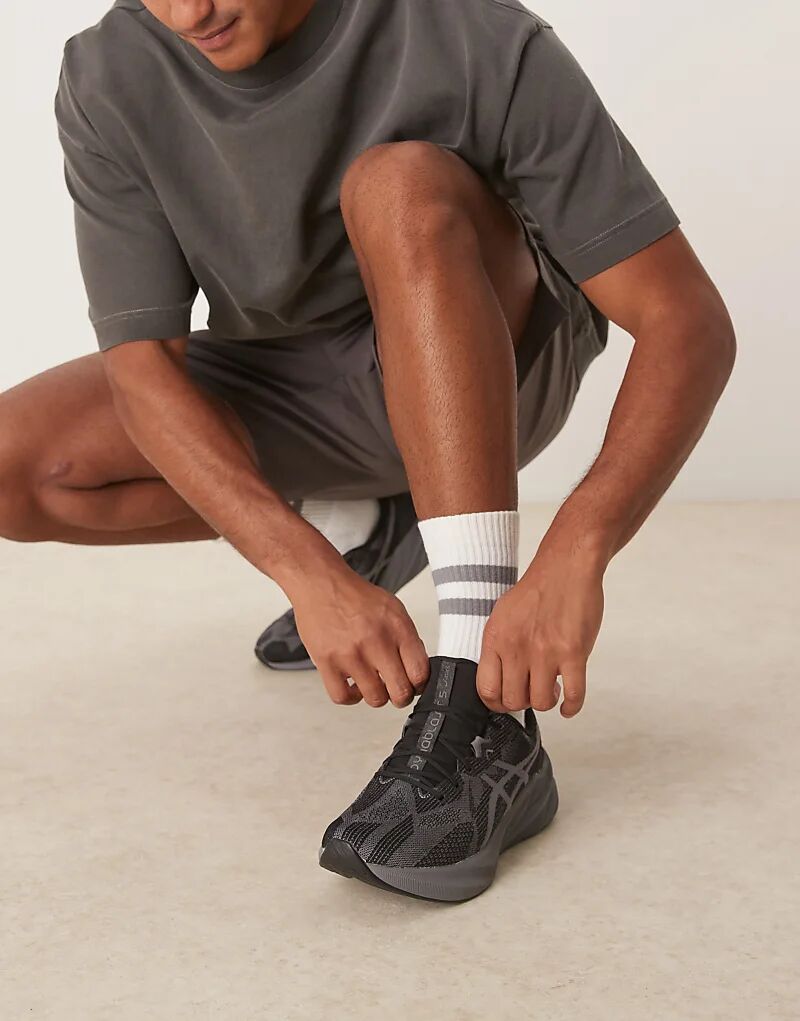 Кроссовки для бега Asics Dynablast 5 в карбоновом и черном цветах — фото 3