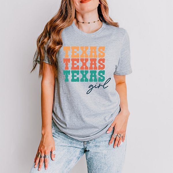 

Футболка с коротким рукавом Texas girl stacked Simply Sage Market, Зеленый, Футболка с коротким рукавом Texas girl stacked Simply Sage Market