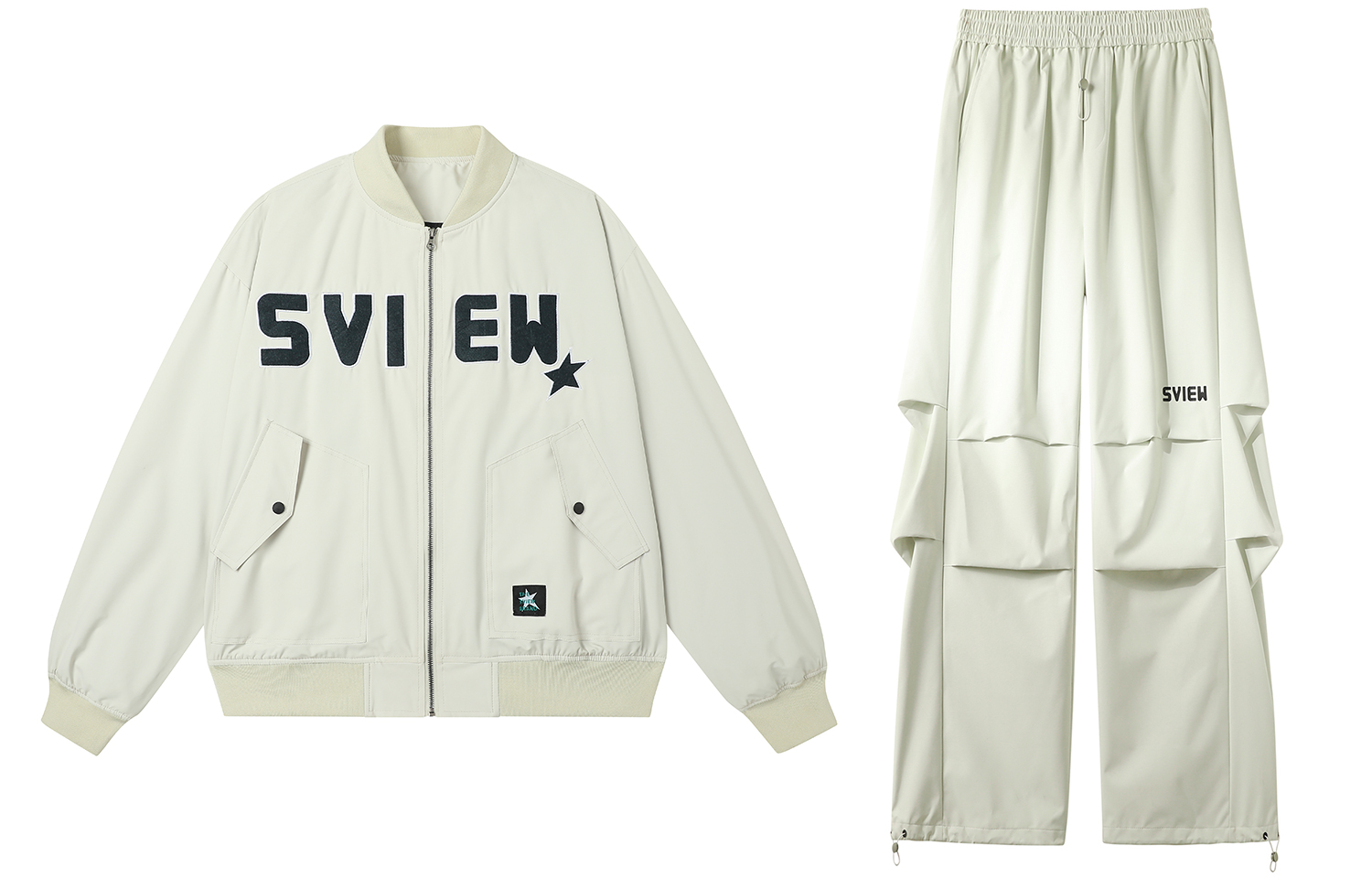 

S.view Пилотская куртка унисекс, Cream Gray[Set]