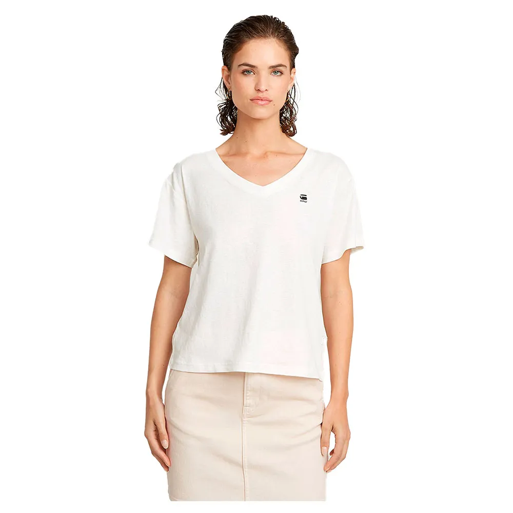 

Футболка G-Star Open Relaxed short sleeve v neck, белый