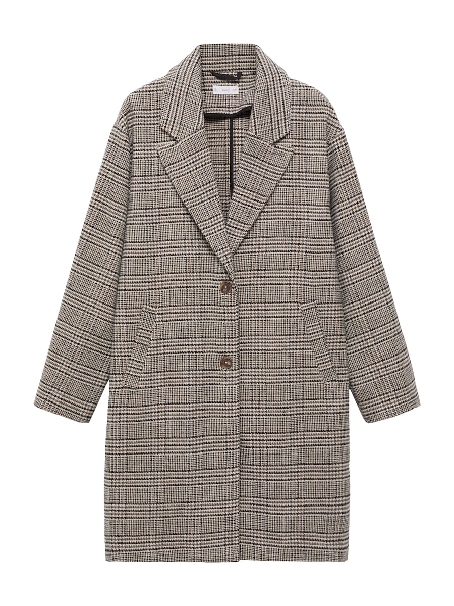 

Пальто межсезонное MANGO TEEN Camelia, экрю