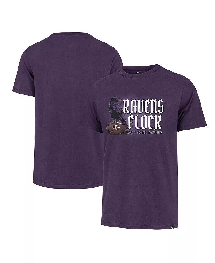 

Мужская фиолетовая рваная футболка Baltimore Ravens Regional Franklin '47 Brand, фиолетовый