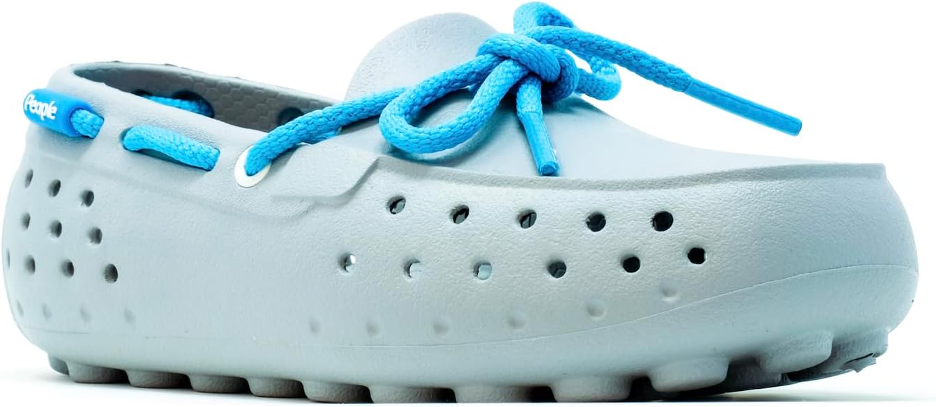 Детская обувь People Footwear Senna - водонепроницаемые мокасины на резиновой подошве, легкие и прочные лодочные туфли для мальчиков и девочек, нескользящие водные туфли для активного отдыха на улице, серый — фото 2