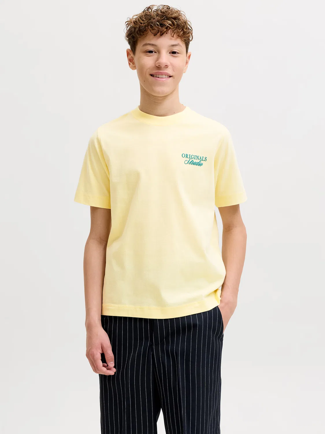 Футболка 'JORNorrebro' Jack & Jones Junior, Yellow — фото 3