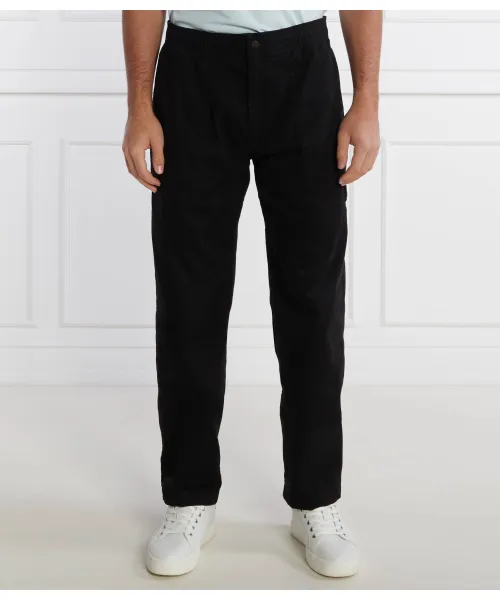 

Тканые брюки с отделкой в виде значка Regular fit Calvin Klein Jeans, черный