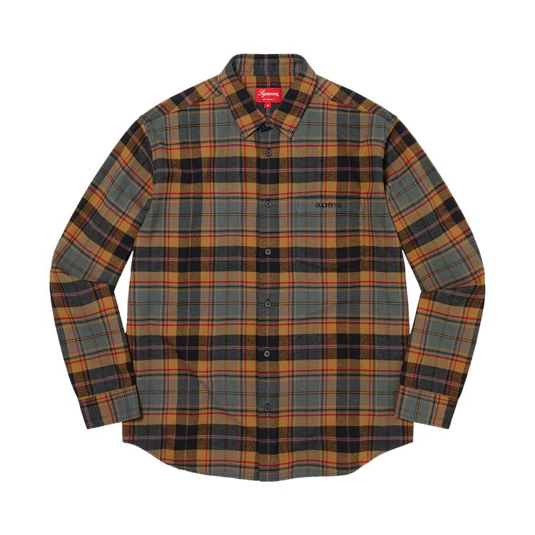 

Рубашка Supreme Plaid Flannel Shirt Rust, оранжевый