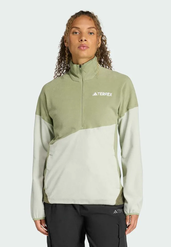 Флисовый джемпер Adidas Terrex, Tent Green Halo Green