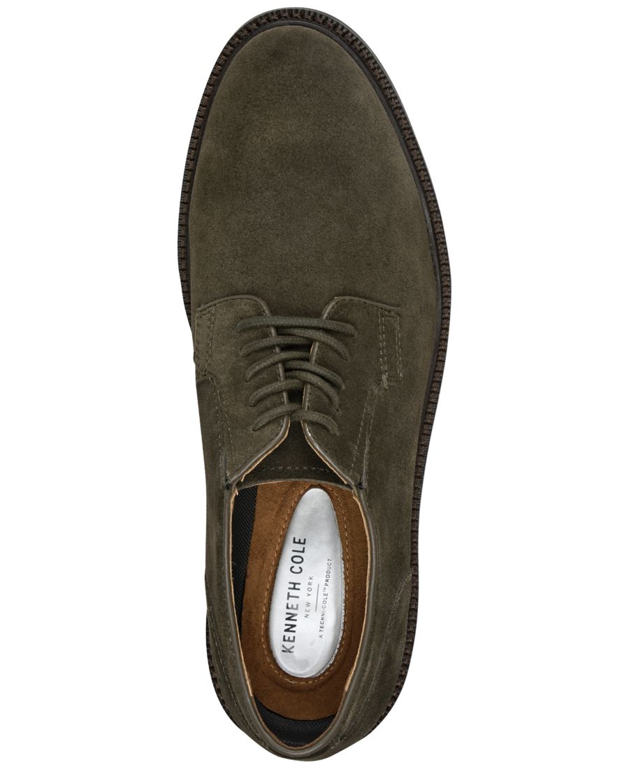 Мужские туфли-дерби Winston на шнуровке Kenneth Cole New York, Dark Brown Suede — фото 4