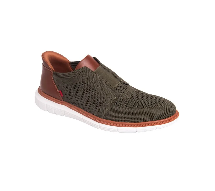 Мужские легкие сетчатые оксфорды South Street с технологией Hands-Free Slip On Marc Joseph New York, оливковый