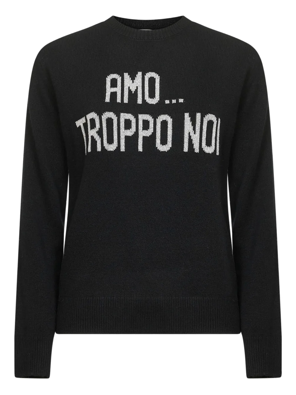 

Джемпер с жаккардовой вышивкой Mc2 Saint Barth, черный