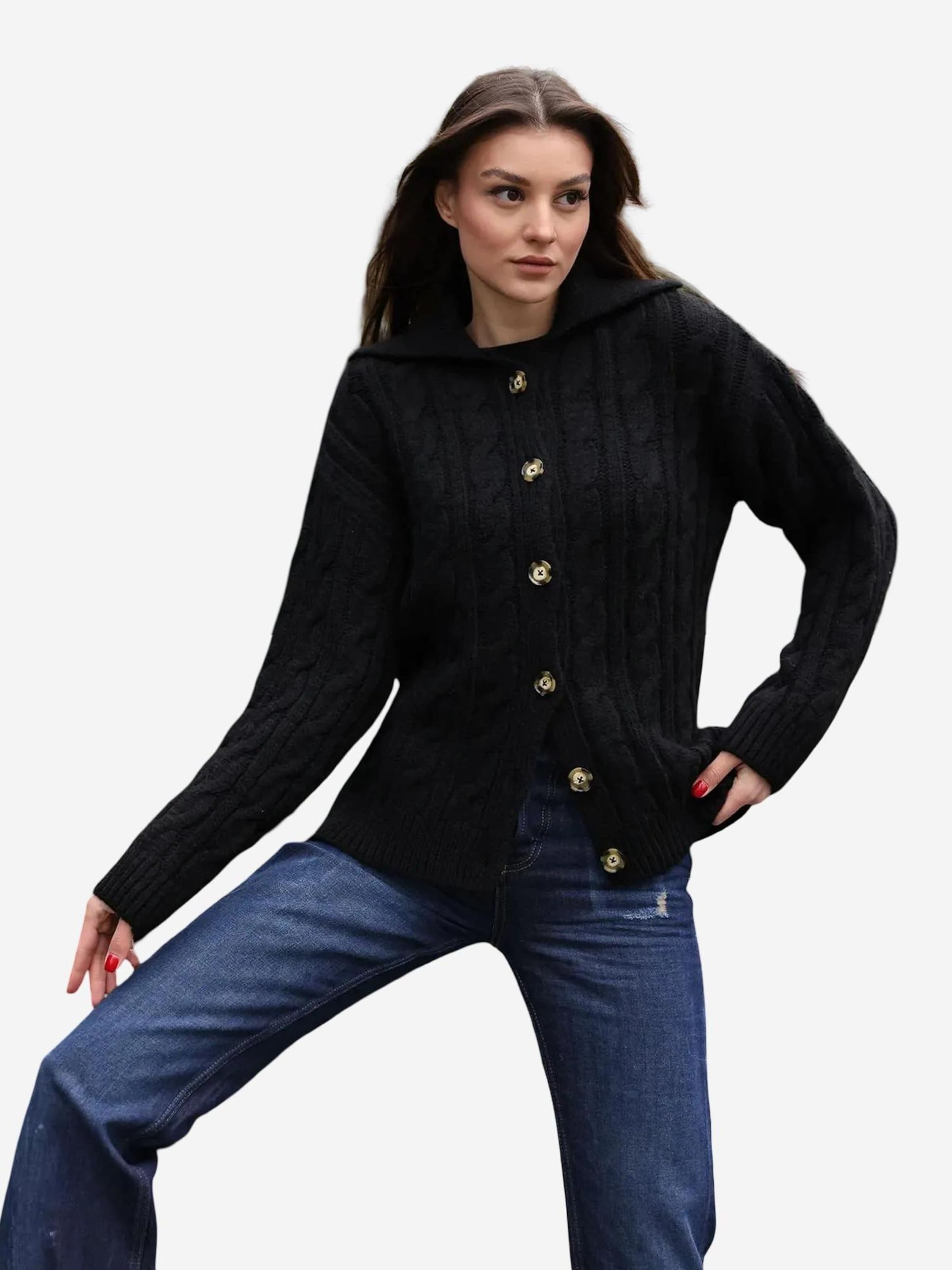 

Bigdart Вязаный кардиган в черном цвете