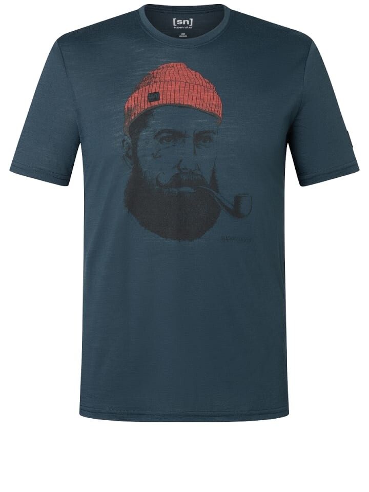 

Функциональная рубашка super.natural Merino T-Shirt M SN SAILOR TEE, синий