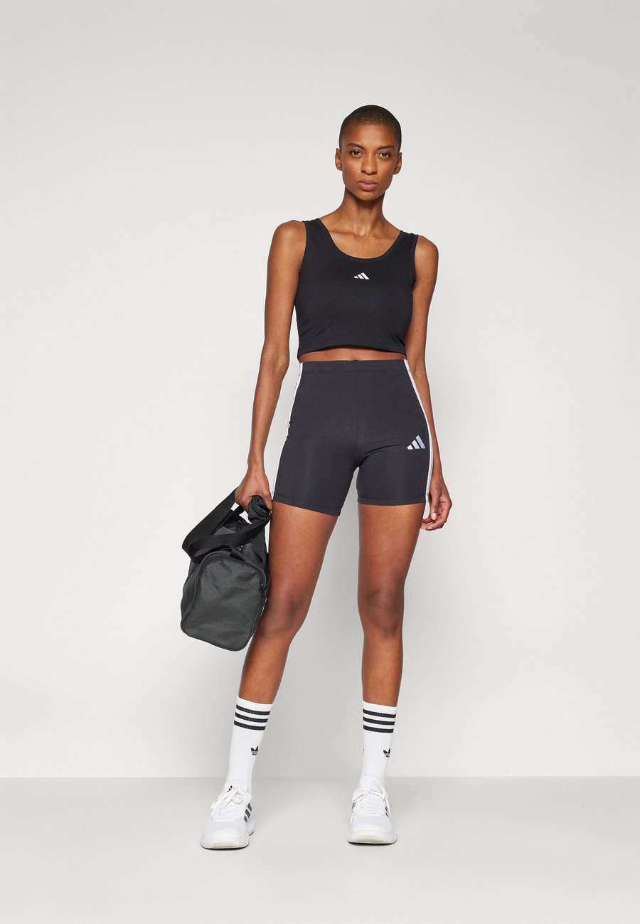 Топ Adidas Sportswear ESSENTIALS SMALL LOGO LIFESTYLE, Black White/Black — фото 2