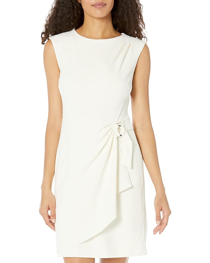 

Платье DKNY Sleeveless Faux Wrap with Hardware, кремовый, Бежевый, Платье DKNY Sleeveless Faux Wrap with Hardware, кремовый