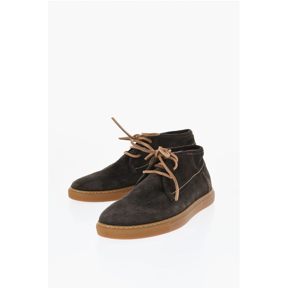 

Ботинки-пустынники ID Suede с клетчатой внутренней частью Corneliani, Brown