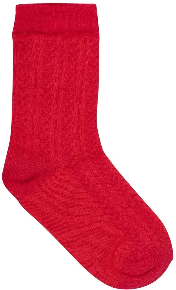 Носки детские Socks with Knit 5-Pack Minymo, красный — фото 2