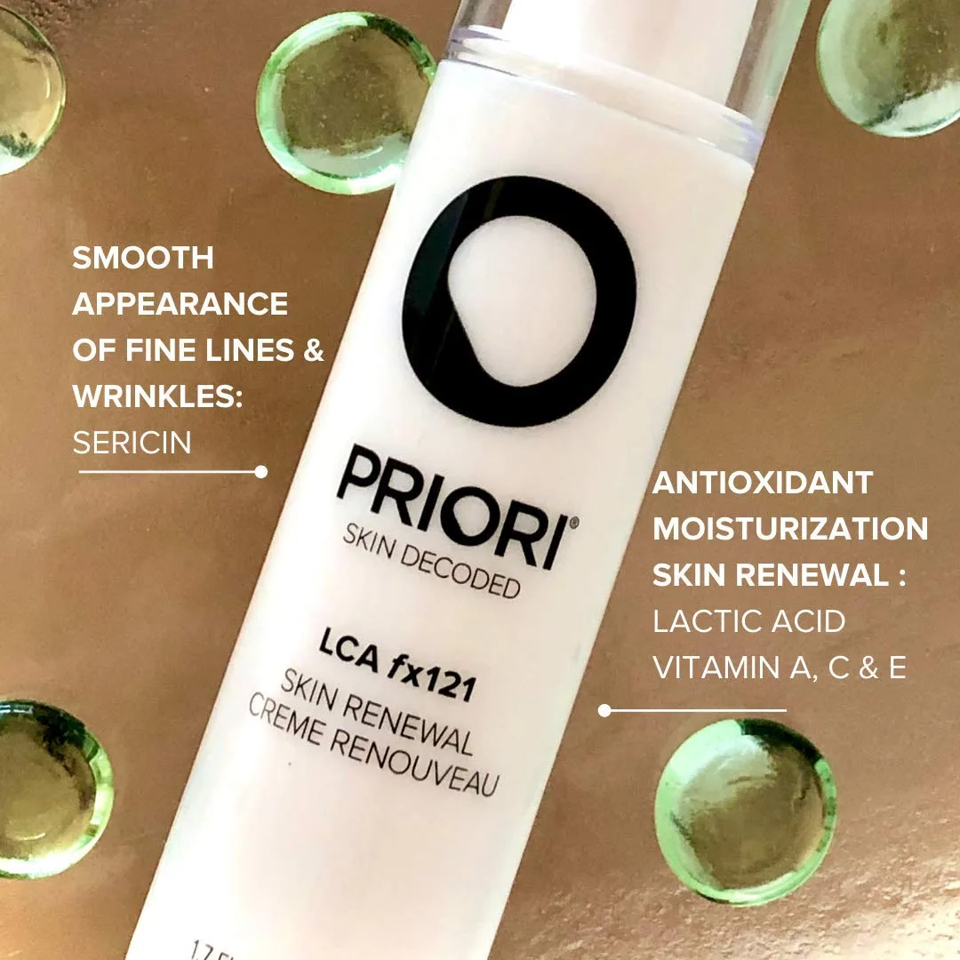 PRIORI Skincare крем для обновления кожи с молочной кислотой, выравнивающий текстуру лица против темных пятен, морщин и следов акне, с витаминами C и E, без отдушек, для женщин и мужчин, 50 мл — фото 2