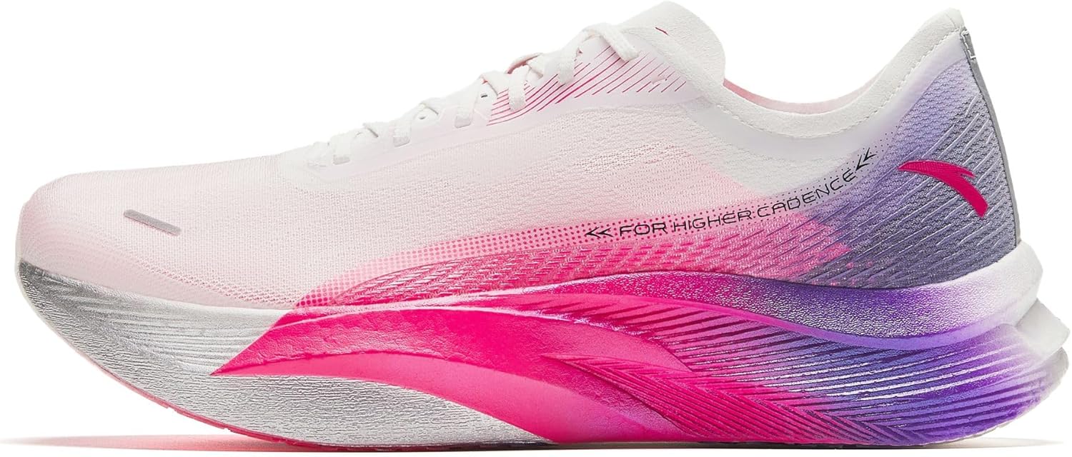 

Мужские кроссовки ANTA C202 5GT с углеродной пластиной для марафона, сверхлегкие беговые кроссовки с амортизацией, белый/фиолетовый