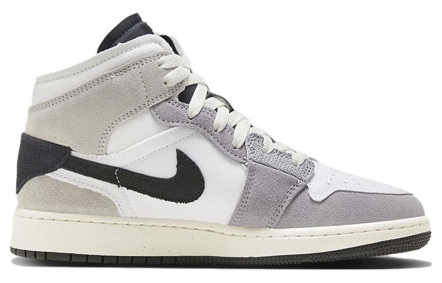 Кроссовки Jordan Air Jordan 1 Vintage Basketball Women, серый/черный/белый — фото 2