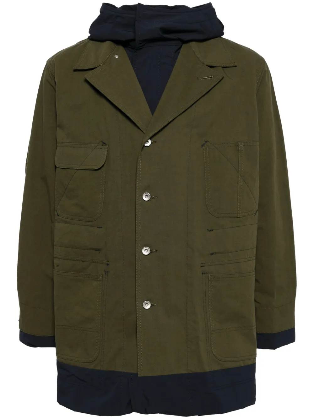 

Однобортное пальто SACAI, зеленый