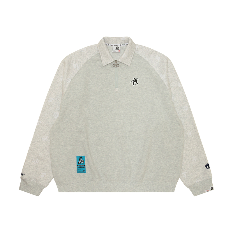 

Полузип худи от A Bathing APE Aape, белый