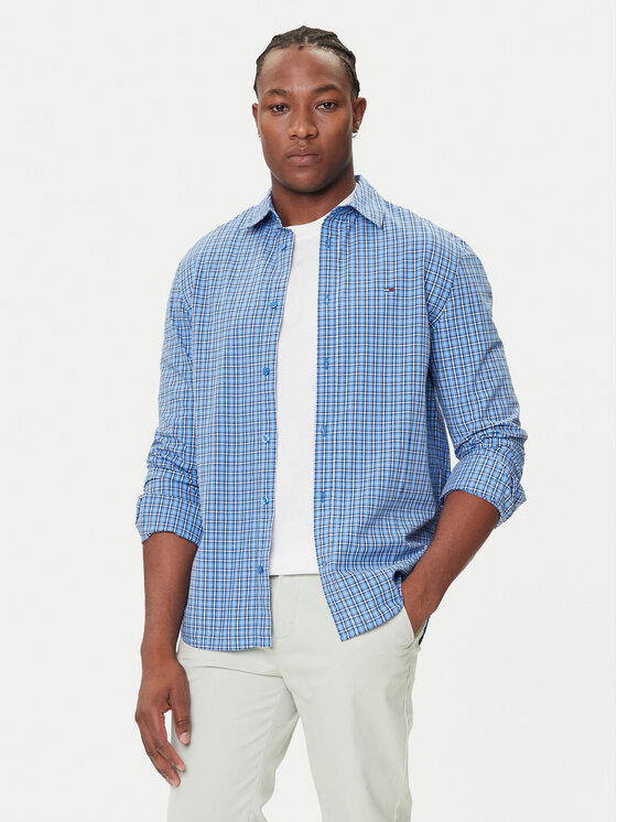 

Рубашка regular fit Essential DM0DM21693 Tommy Jeans, синий