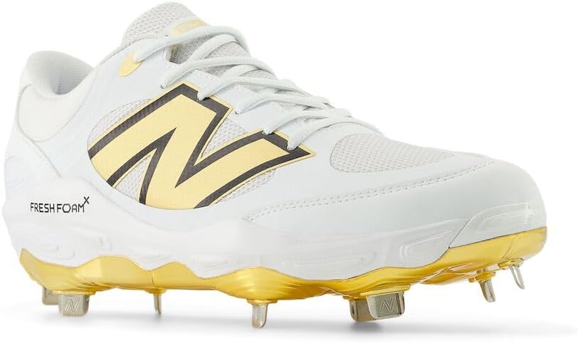 Мужские кроссовки New Balance Fresh Foam X 3000 V7, белый/золотой — фото 3