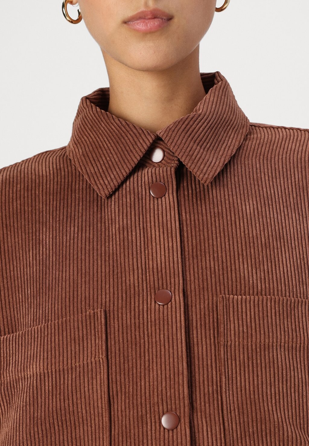 

Легкая куртка NMELLY OVERSHIRT Noisy May, коричневый
