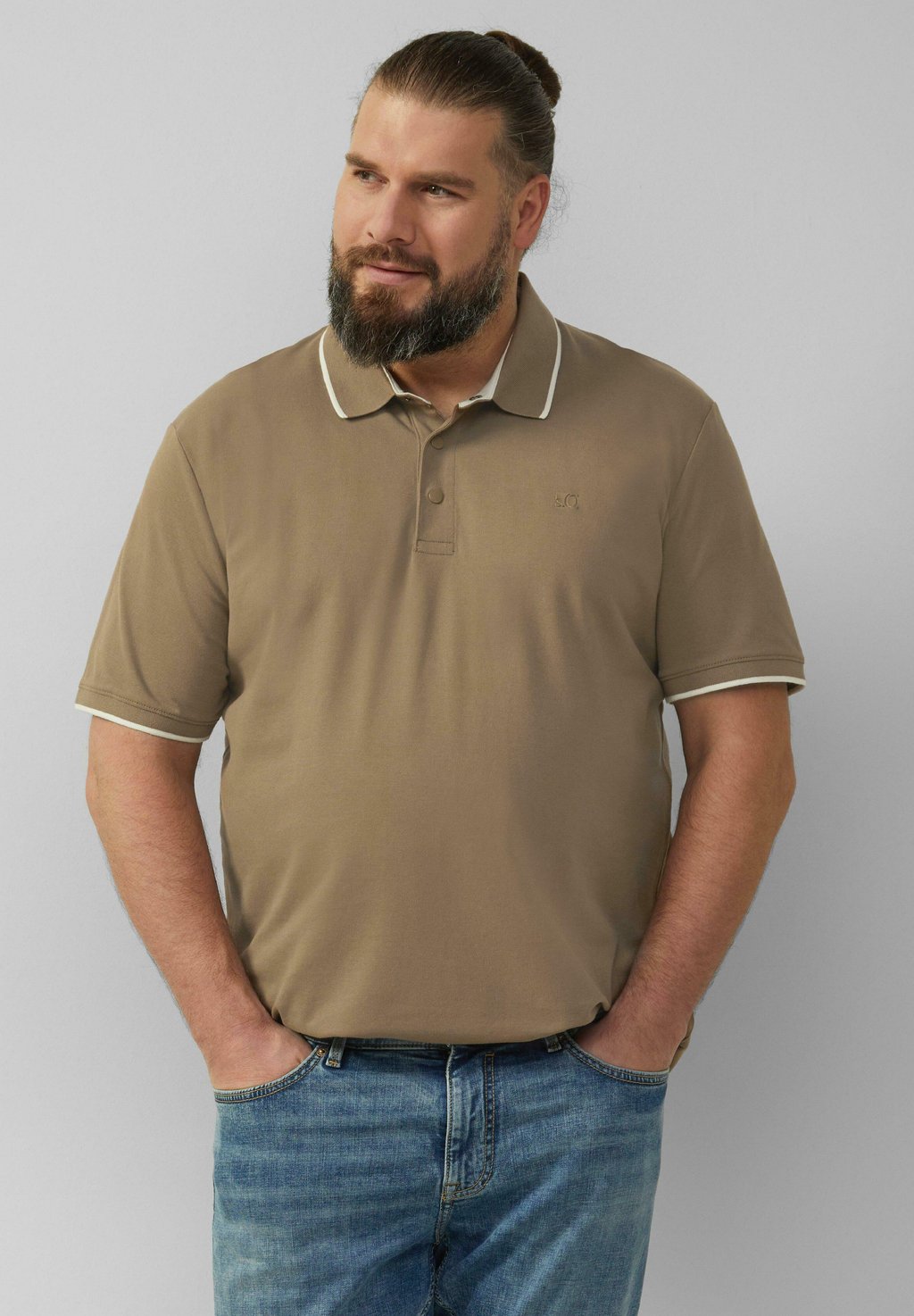 

Рубашка поло s.Oliver, бежевый