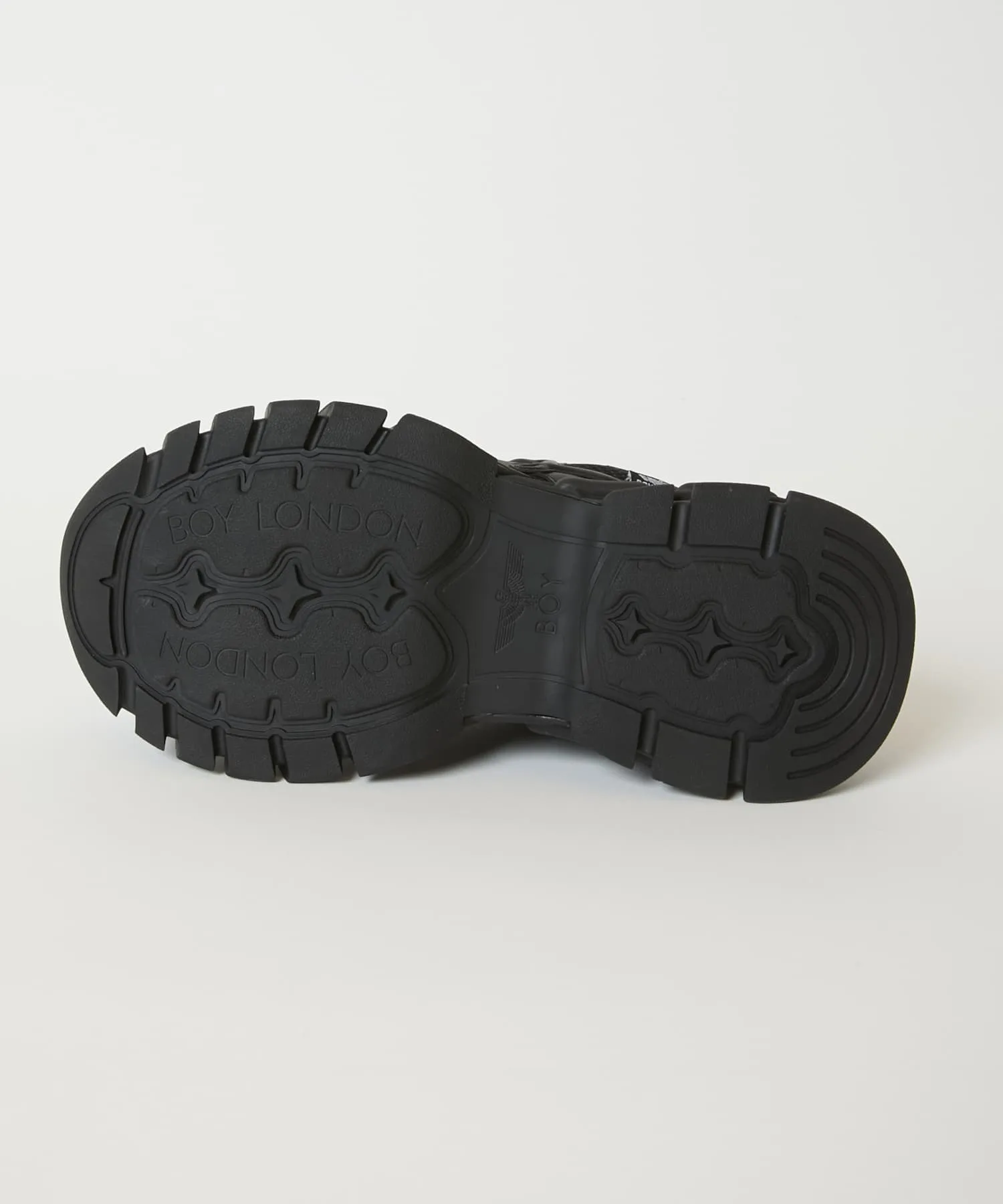 Унисекс кроссовки на платформе BOY PLATFORM SNEAKERS BOY LONDON чёрные — фото 4
