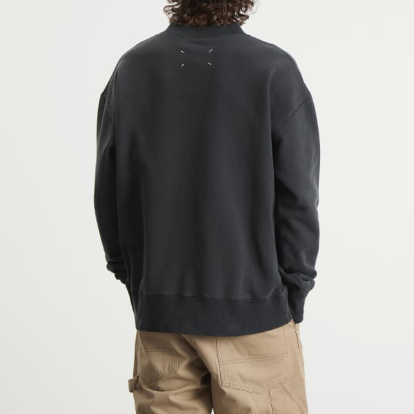 Толстовка с застежкой-молнией на воротнике Maison Margiela, Vintage Carbon — фото 3