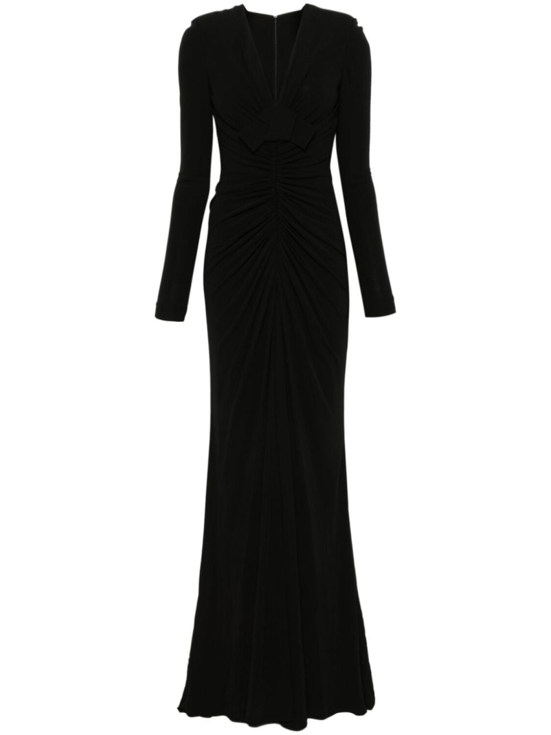 

Elie Saab платье со сборками, черный