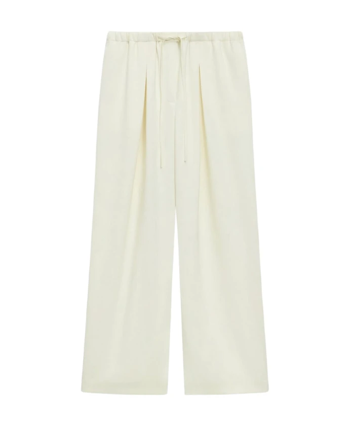 

Широкие брюки со складками Theory, бежевый